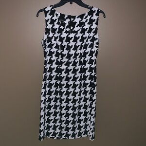 ALYX Dress Monochrome Houndstooth Midi Dress
